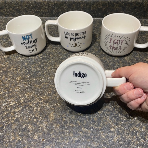 Indigo set of 4 Mood Mugs - Picture 4 of 4